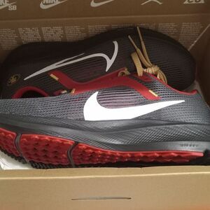 Nike Anthracite Zoom Pegasus 40 SF 49ers UNISEX  MEN SIZE 8.5” LADIES SIZE 10